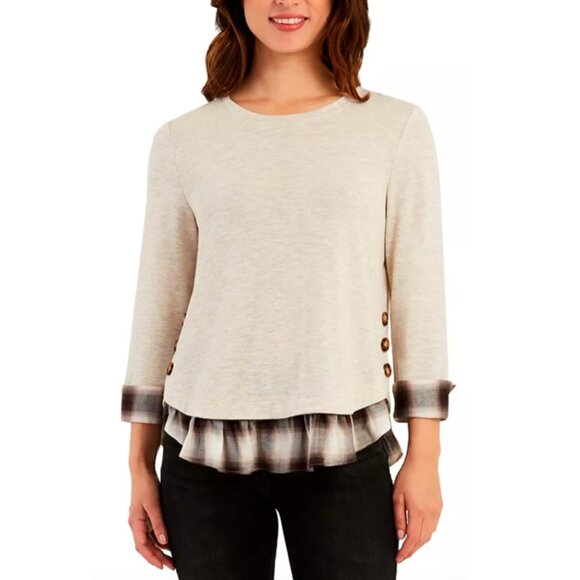 I.N. Studio Layered-Look Top size L - Picture 3 of 14